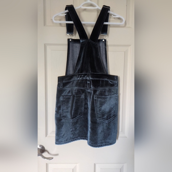 Overall Dress, Blue Mini Dress, New - Picture 3 of 4